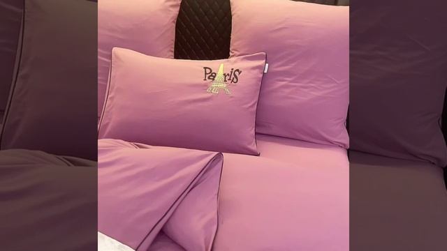 Комплект постельного белья «Розовый Париж»