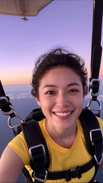 Прыжок с парашютом: незабываемые эмоции на высоте! #парашют #приключение #адреналин