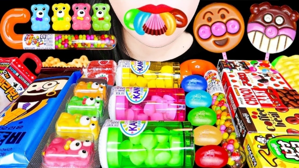 🌈 Радужные десерты 🌈 - СЛАДОСТИ и МАГИЧЕСКИЕ желе АСМР Мукбанг. ASMR еда.