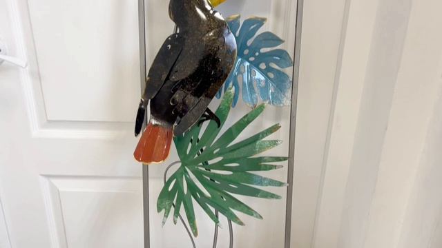 Декоративное панно ТУКАН В ТРОПИКАХ, металл, 90х31 см, 1013122-1