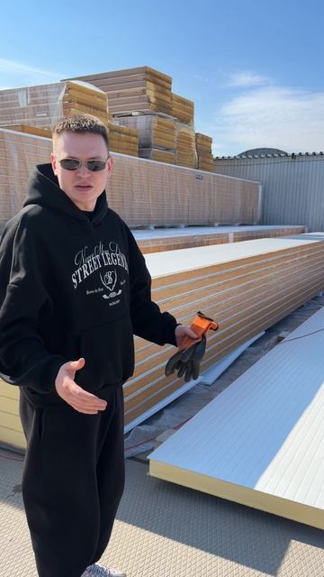 Подготовка сэндвич панелей к отгрузке, резка и комплектация заказа на нашем складе!