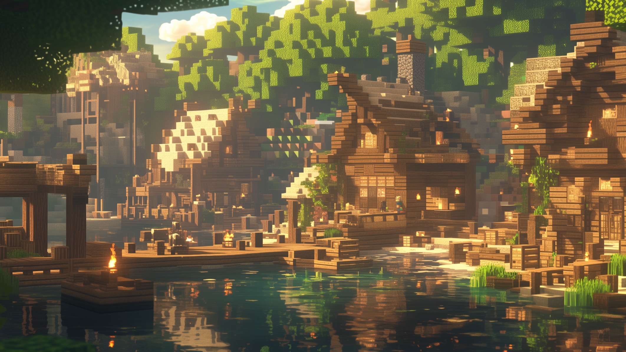 обычный Minecraft против нарисованного Майнкрафта