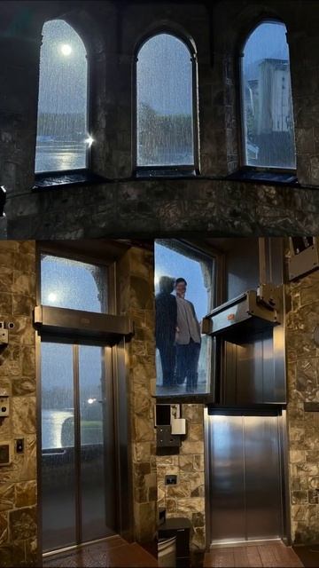 Романтика дождливого вечера с видом на лифт #дождь #лифт #природа