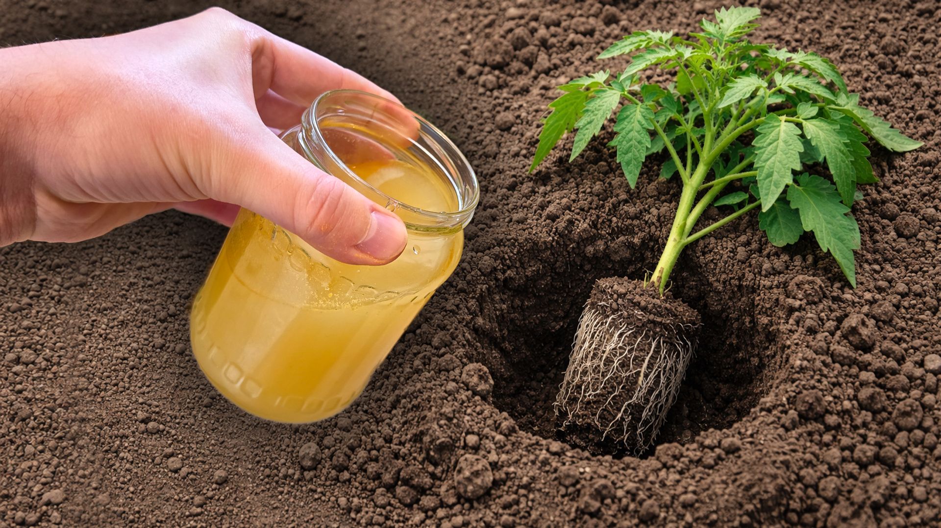 Налейте это в лунку при посадке Томатов Огурцов Перца и они сразу пойдут в рост и не будут болеть!