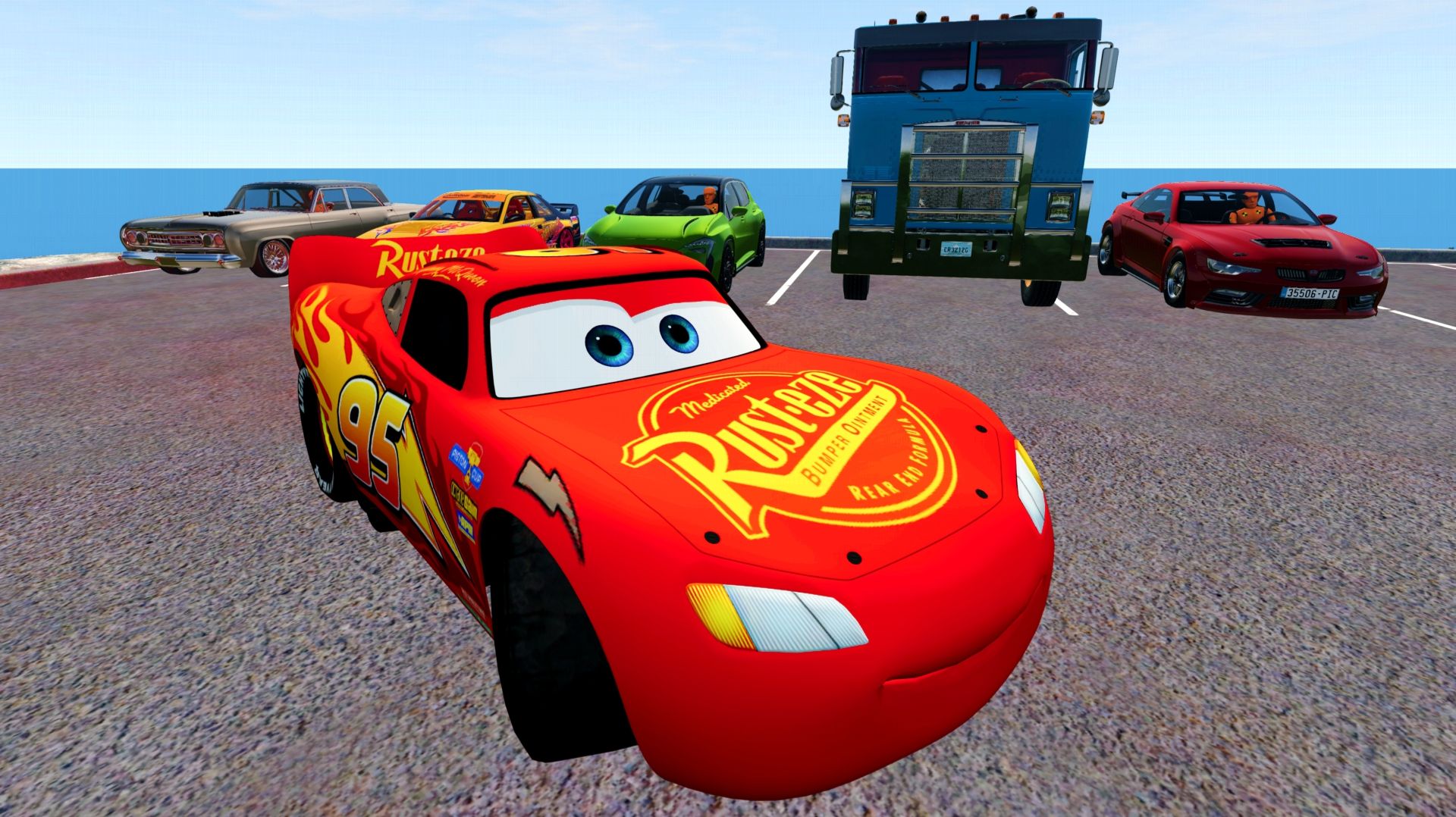 Молния Маквин: ТЕСТ НА ПРОЧНОСТЬ! 🏎️ Прыжки с обрыва и крутые аварии машин в BeamNG.drive