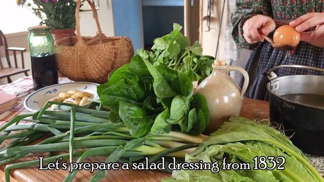 Жизнь в 1830-х годах -  историческая кухня в сельской местности, Ручные пироги, Салат, Стейк