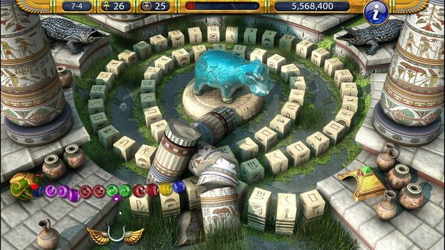 Прохождение игры Luxor 2 HD. 7-ая серия.