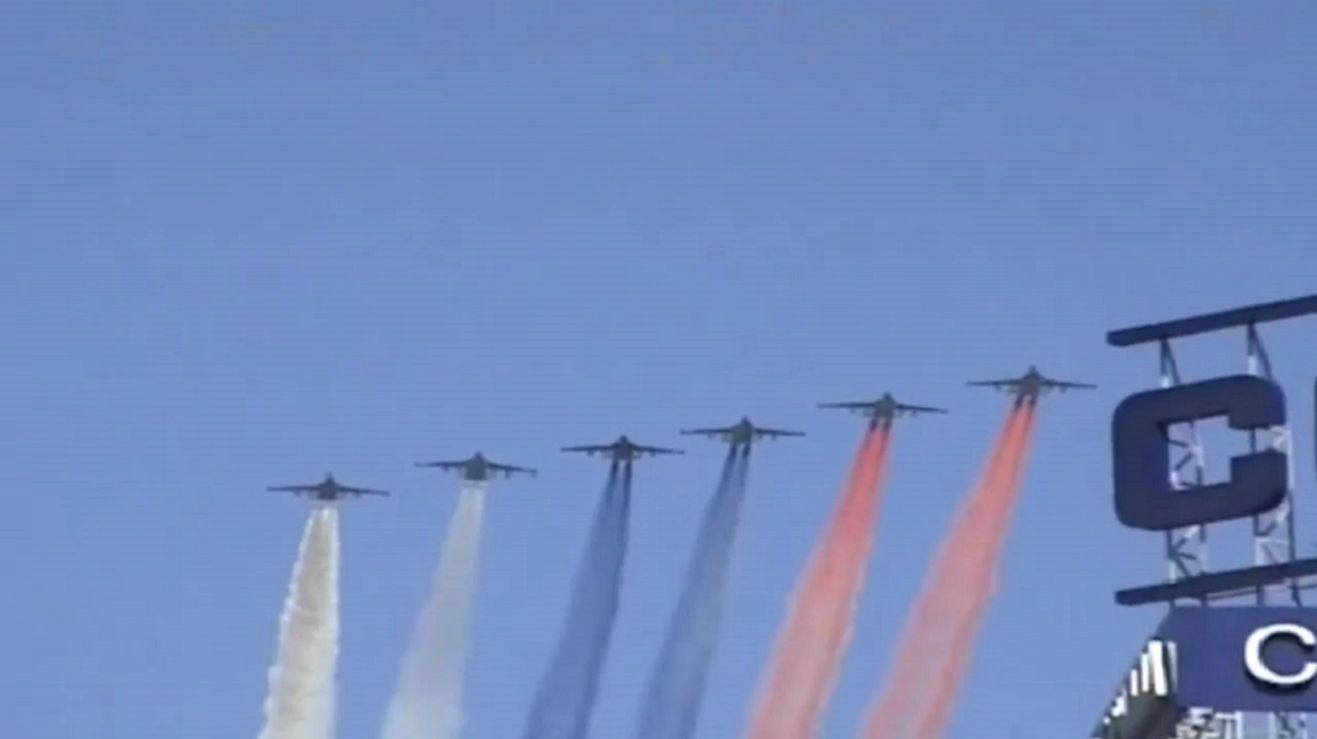 Репетиция воздушного парада. 7 мая 2014 года