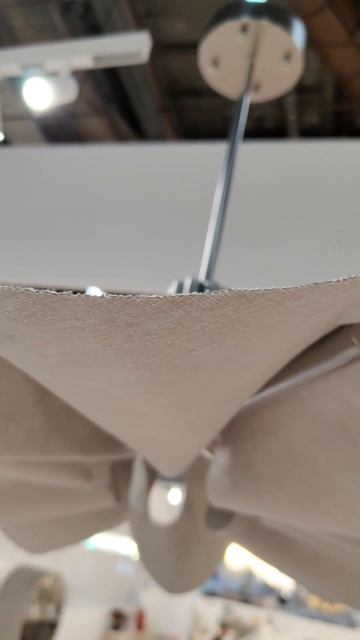 Необычная текстильная люстра.