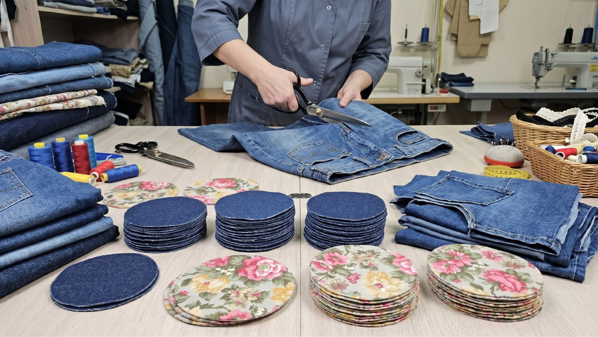 🔥 Я просто вырезала КРУГИ из джинсов… Результат вас удивит