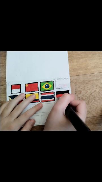 Рисую флаги стран День 6