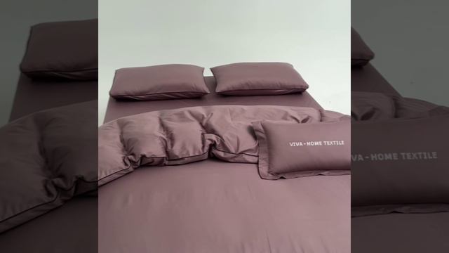 Комплект постельного белья Однотонный Сатин Элитный «Тёплое какао»