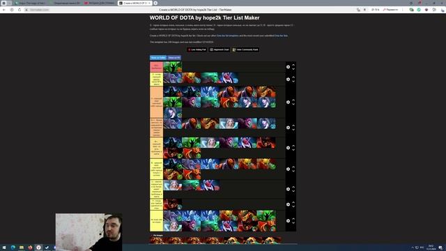 Тир лист героев в World Of Dota по скромному мнению Zaqual