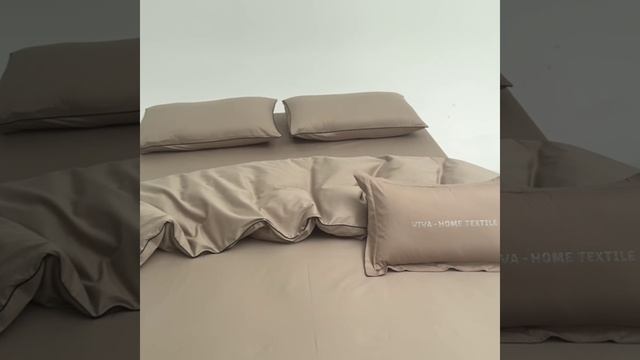 Комплект постельного белья Однотонный Сатин Элитный «Песчаная гладь»