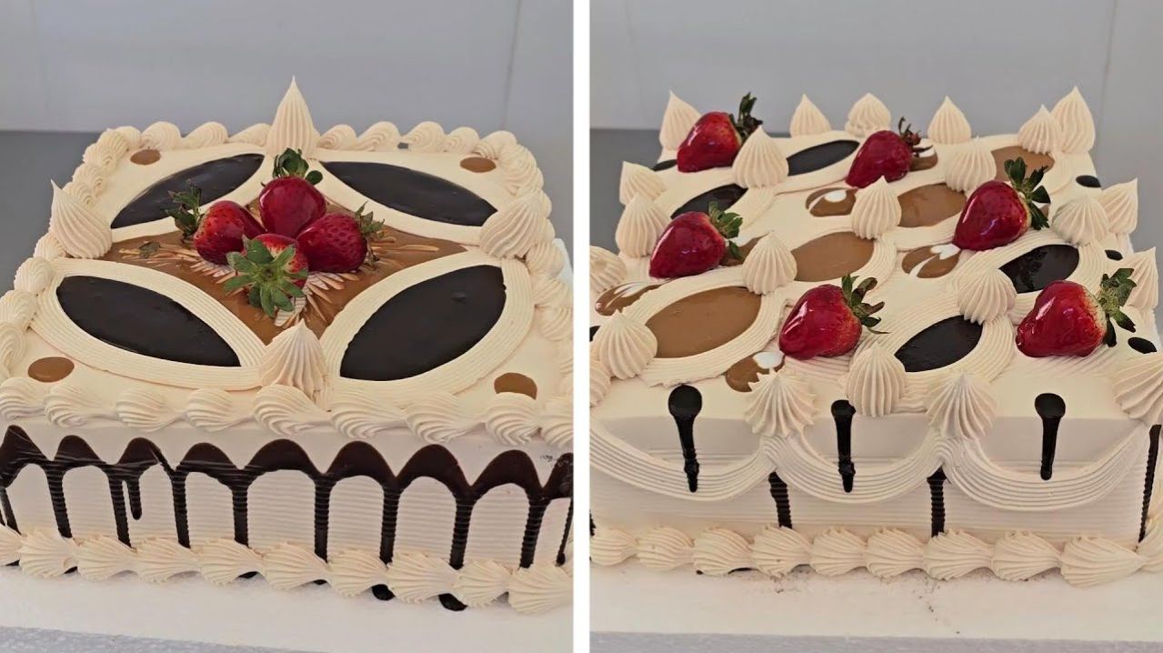 Самые простые в украшении торты на 50 порций