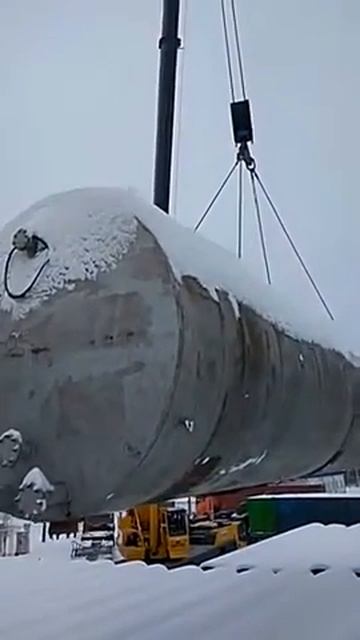 Работа 75т крана со 100куб ёмкостью