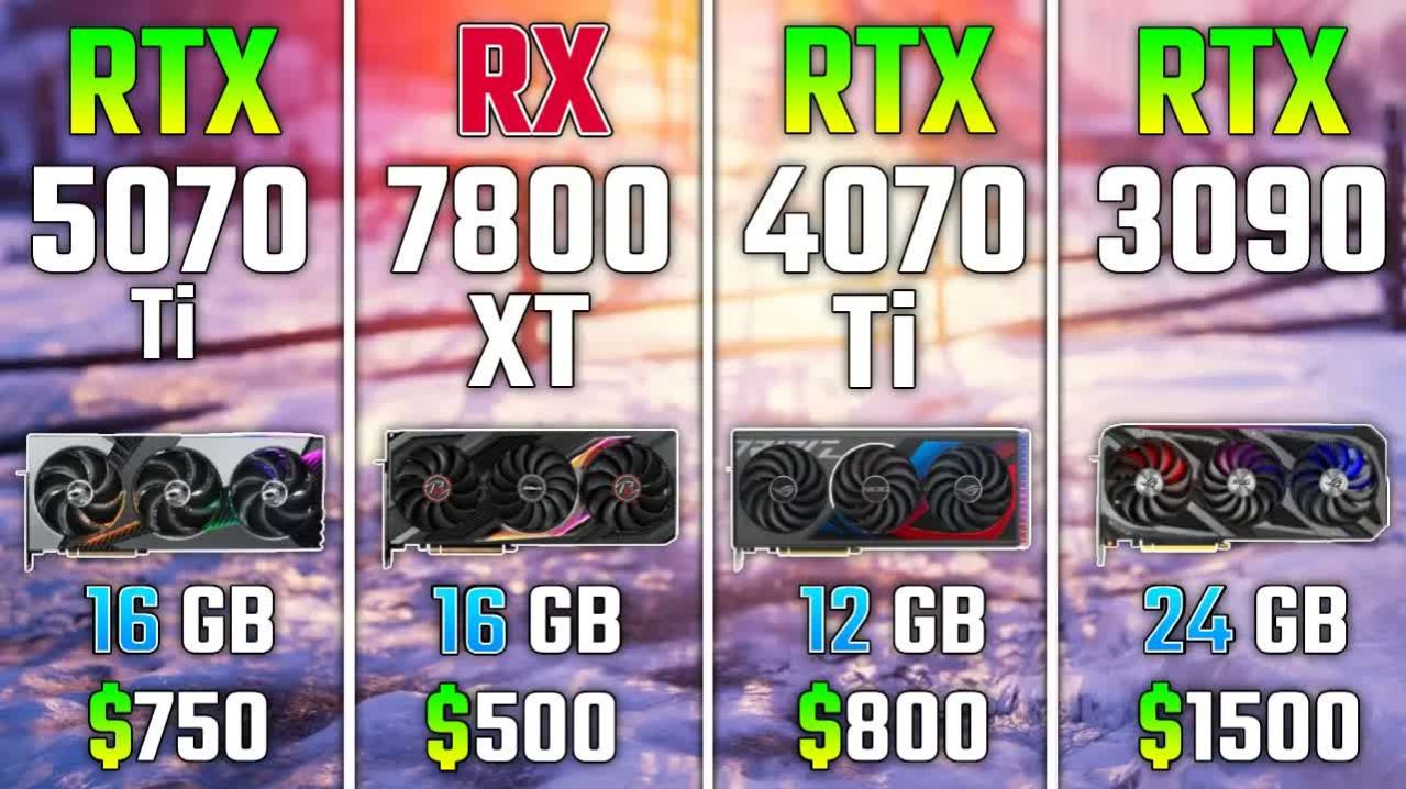 RTX 5070 Vs RTX 5060 Ti Vs RX 6950 XT Vs RTX 4070 SUPER | 7 игр | I9-13900k | 2160p (4K)