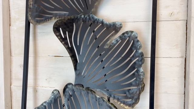 Настенное панно ИЗЯЩЕСТВО ГИНКГО, металлическое, 90х36 см, AAE325400