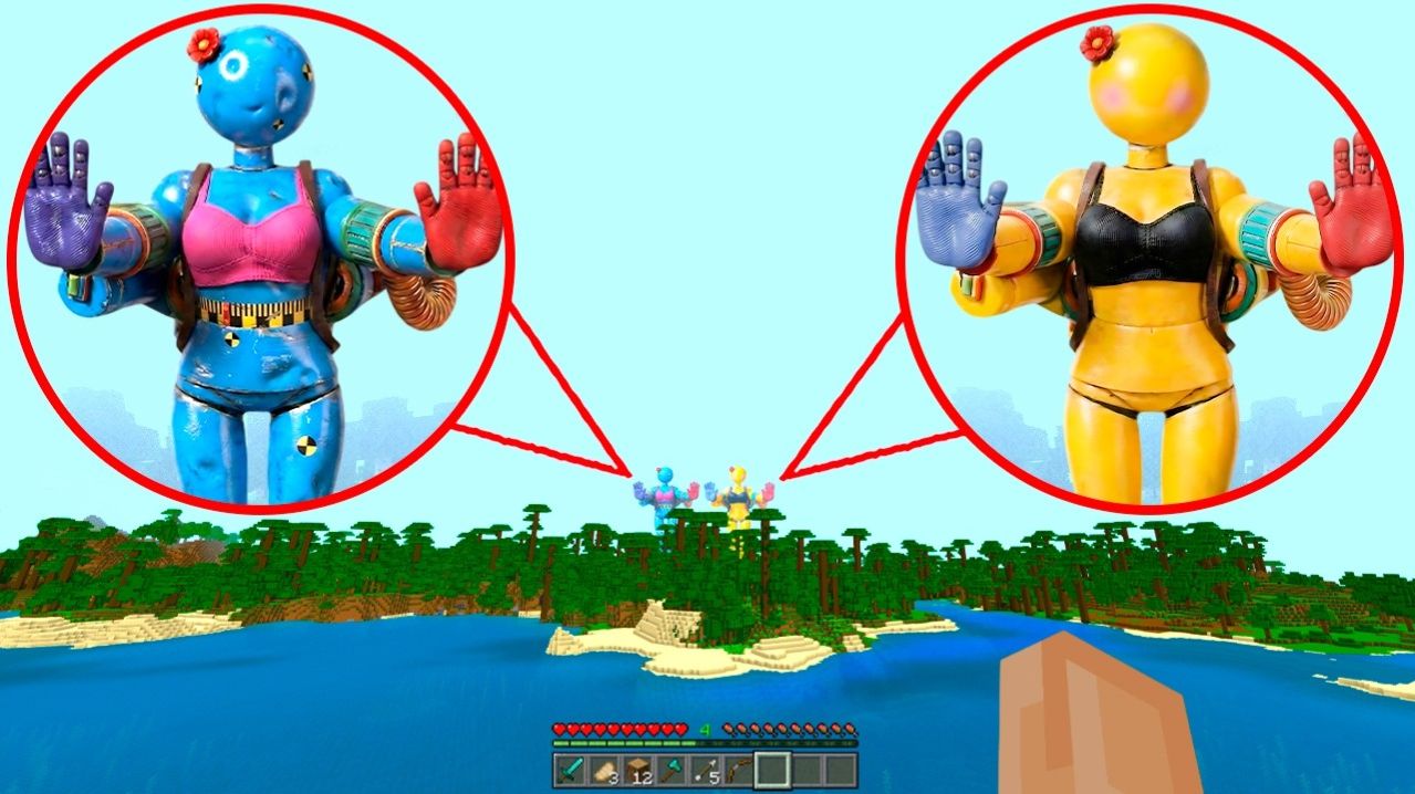 Я нашёл новых близняшек — Девушку-Игрока в Minecraft PE (по мотивам пятой главы Poppy Playtime