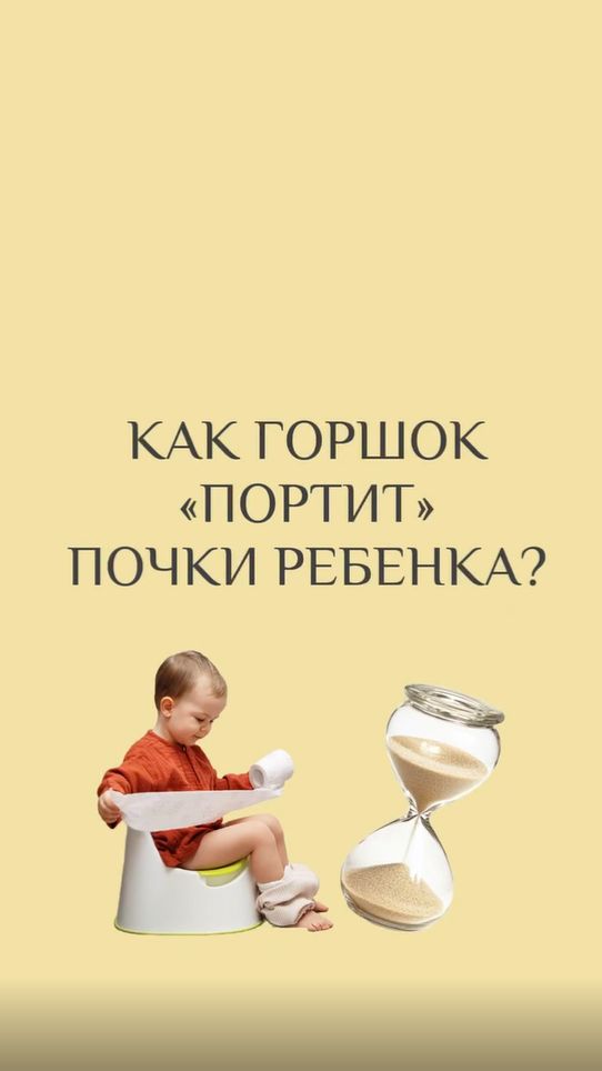 Почему ежедневное высаживание по долгу на горшок может испортить почки ребёнка?