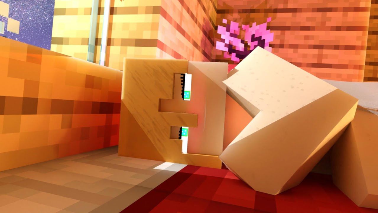 Ночь с Алексом - Никаких анимаций МАЙНКРАФТ АЛЕКС СТИВ НОЧЬ