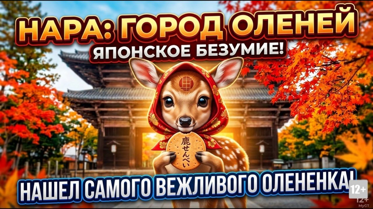 ЯПОНИЯ, О КОТОРОЙ ВЫ НЕ ЗНАЛИ: НАРА – ГОРОД, ГДЕ ПРАВЯТ ОЛЕНИ! ЧАСТЬ 2 #anton_mygt
