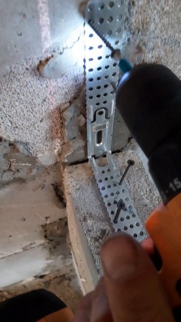 Крепление газоблока к стене