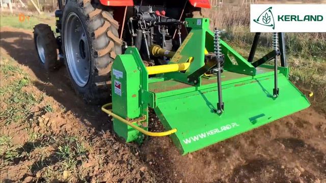 Почвофреза Kerland B-1600 в работе с трактором КЕРТАВР Т-654