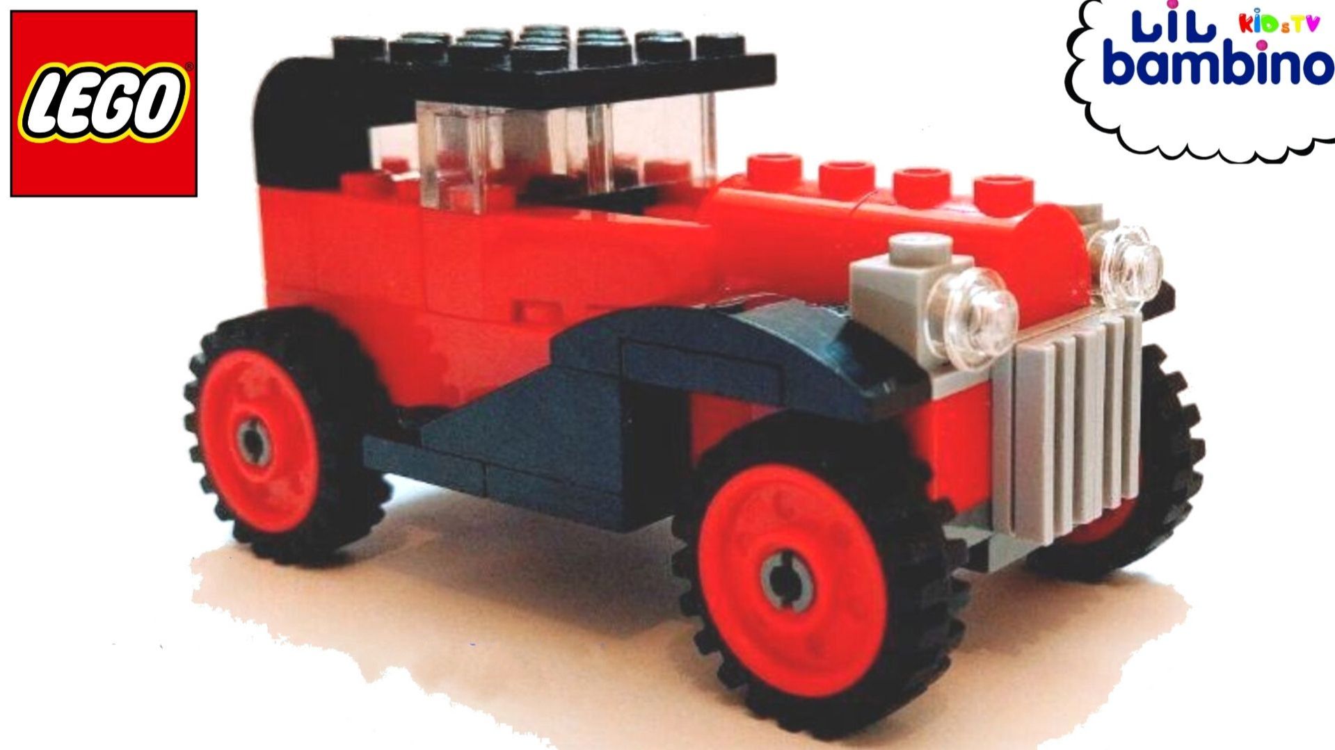 СОБИРАЕМ машинку из ЛЕГО. Ретро авто. ЛЕГО машинки. LEGO Classic 10715.