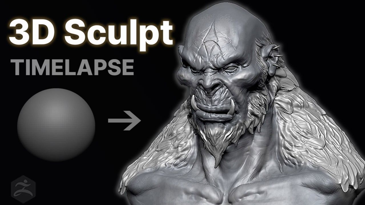 Без плана. Только скульптинг — 2 часа чистого творческого потока в ZBrush!