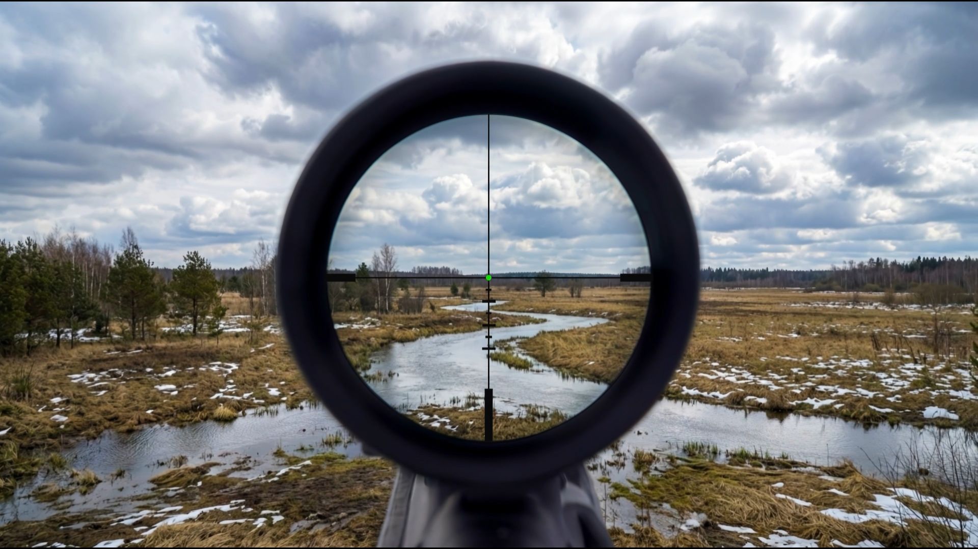 Оптические прицелы для охоты: Fiber Green с зелёной подсветкой