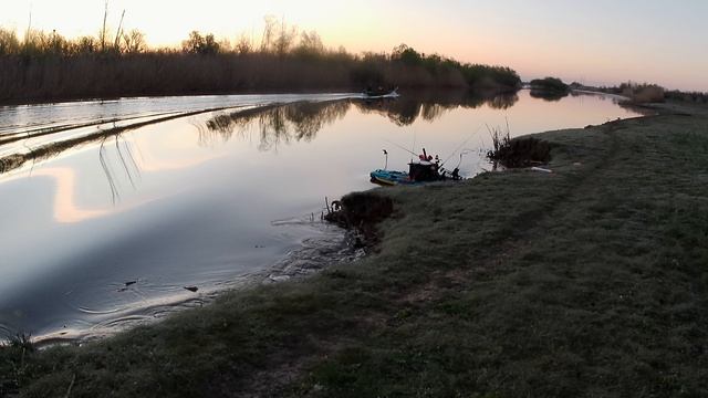 закат на реке Старая Вогла #рыбалка