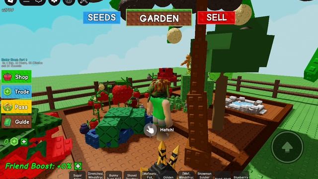 🐰Я собрал редкие пасхальные растения в Grow A Garden в роблоксе!!!