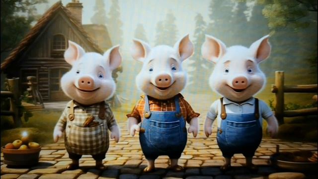 Три поросенка на новый лад. Автор Резникова. Ю.