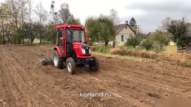 Культиватор Kerland K-210 в работе с трактором Dongfeng DF-244C G2