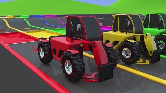 Игрушки трактора монстры для детей. Обучающие видео для детей. Цвета, цифры, песни и многое другое.