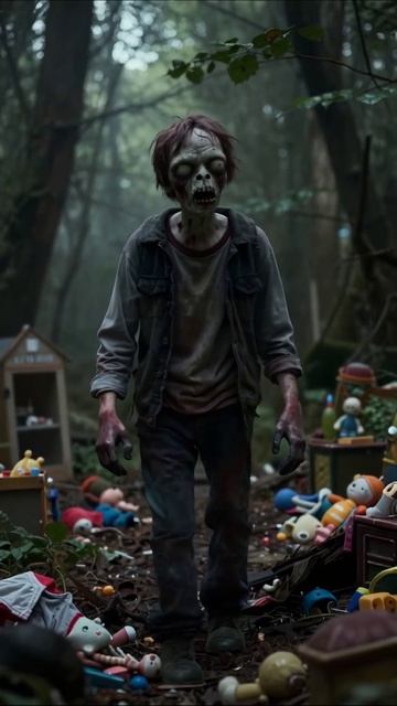 Зомби в лесу: игрушки и ужас #ужасы #зомби #психология