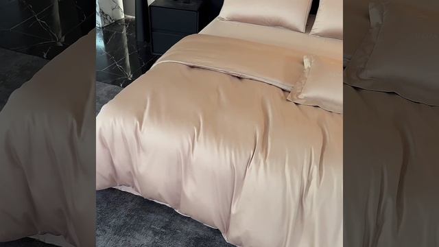 Комплект постельного белья Однотонный Сатин Премиум «Нежный персик»