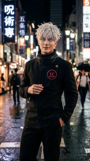 Годжо Сатору на улице Токио!!!