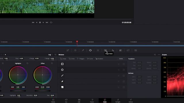 82. Remove The Object In The Color Tab In DaVinci Resolve 17 (Two Ways - Power Windows & Magic Mask)