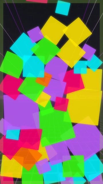 Неоновый тетрис — деревянные блоки падают