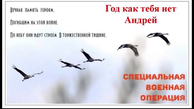 Год как Тебя нет с Нами