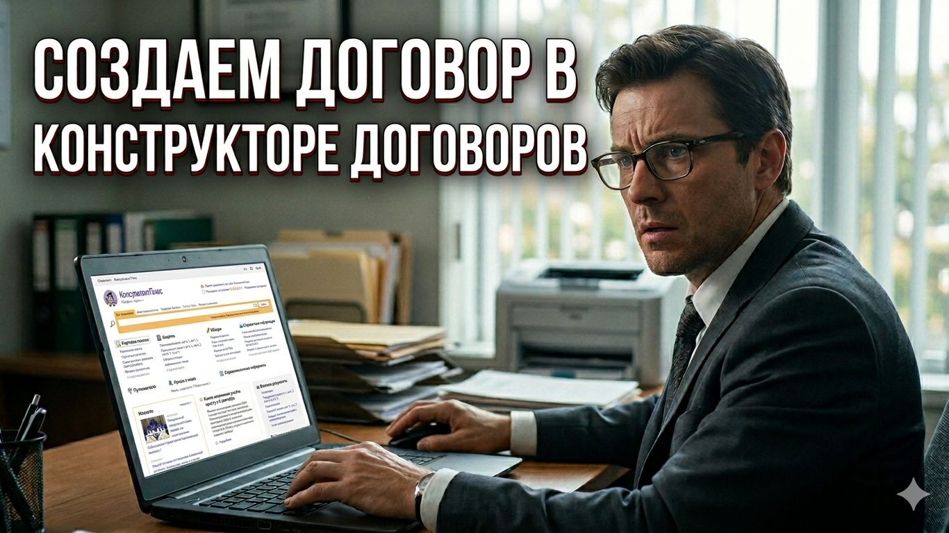 Создаем договор в Конструкторе договоров