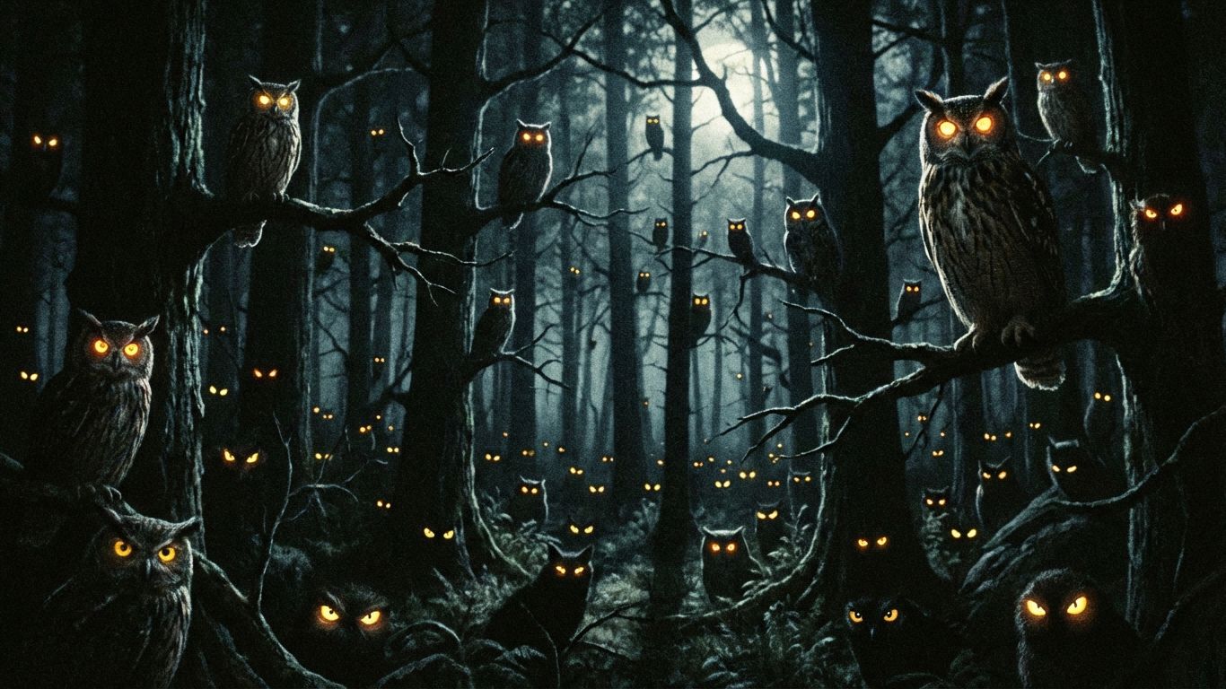  Ночной лес  это мир волшебства и загадок!