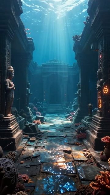 Затонувший храм: Погружение в тайны подводного мира #подводныймир #затонувшийхрам #путешествия