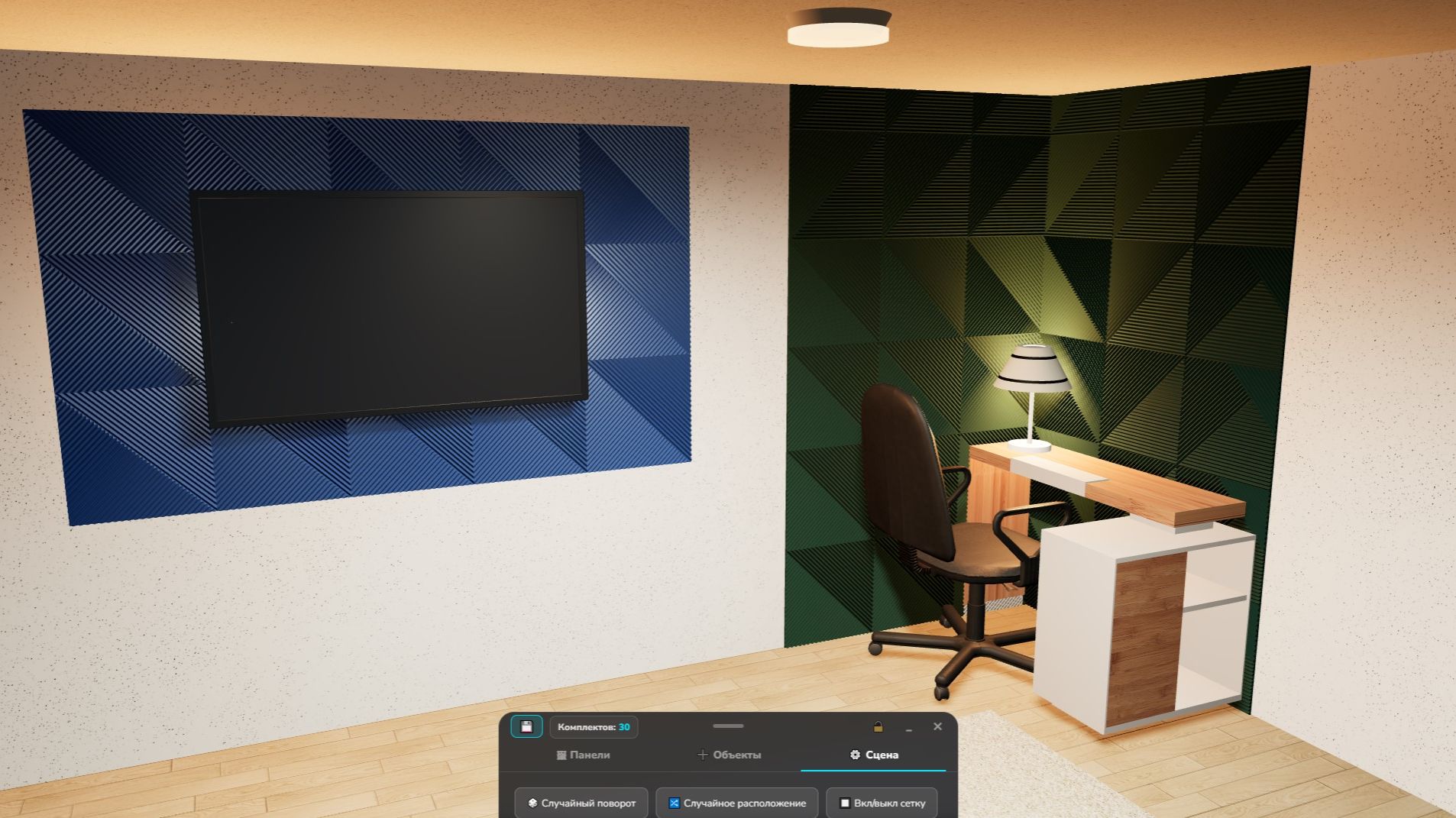 Стеновые панели. 2D3D конфигуратор для подбора рисунка