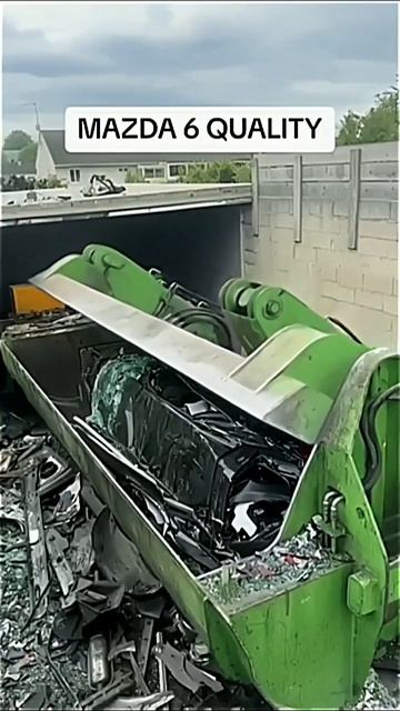 Так утилизируют автo в Европе.