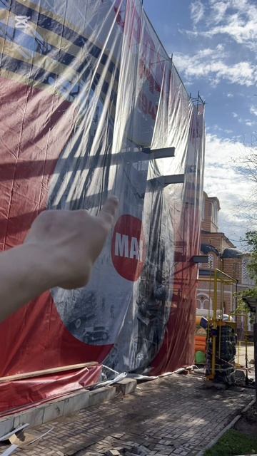 1700 м2 сетки монтаж 2 дня