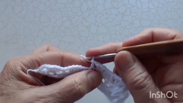 Узор крючком для начинающих вязальщиц.