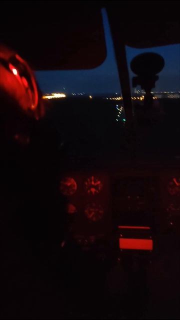 Cessna 172: Вечерние полеты - Посадка